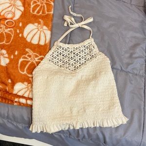 American Eagle ribbed halter top